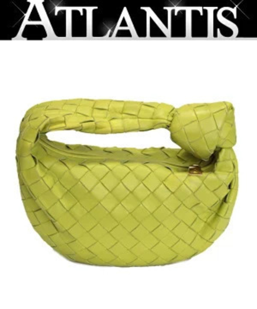 Bottega Veneta Jodie Handbag Leather Yellow Green